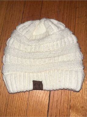 C.C Cream Knit Beanie